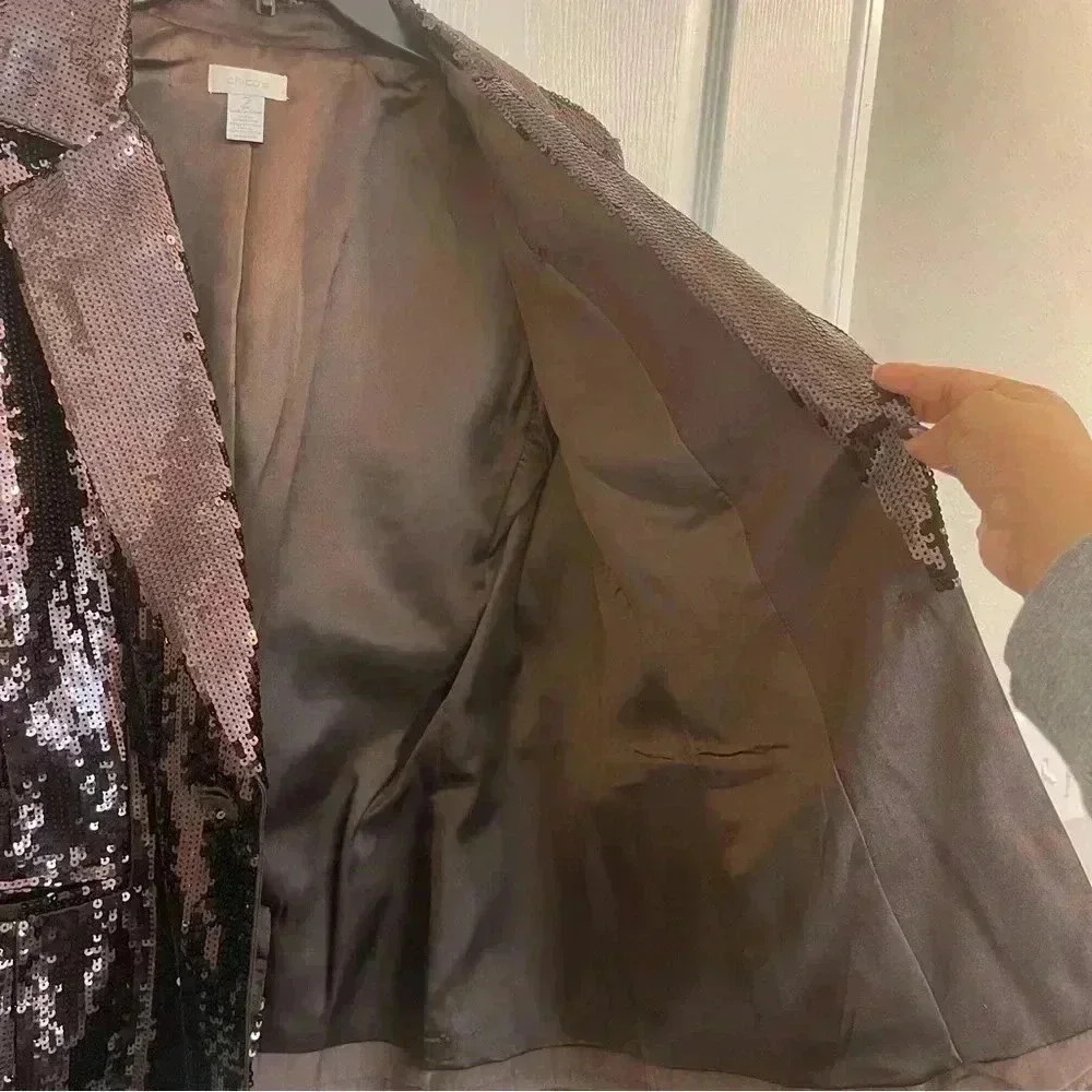 Sequins Blazer By Chico’s - Picture 10 of 11